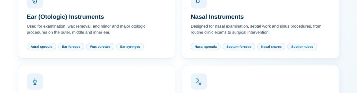 ENT Surgical Instruments: Complete Guide for Hospitals, Clinics and Medical Universities
