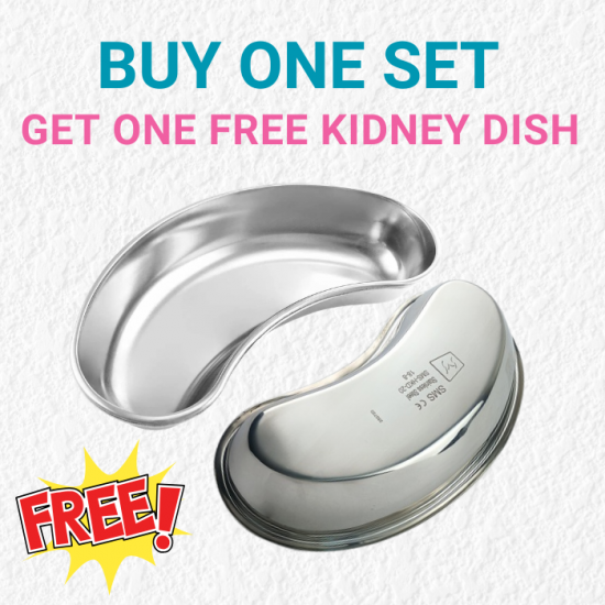 Feline Spay Kit | Complete Veterinary Surgical Instrument Set (Buy One Set Get One Free Kidney Dish)