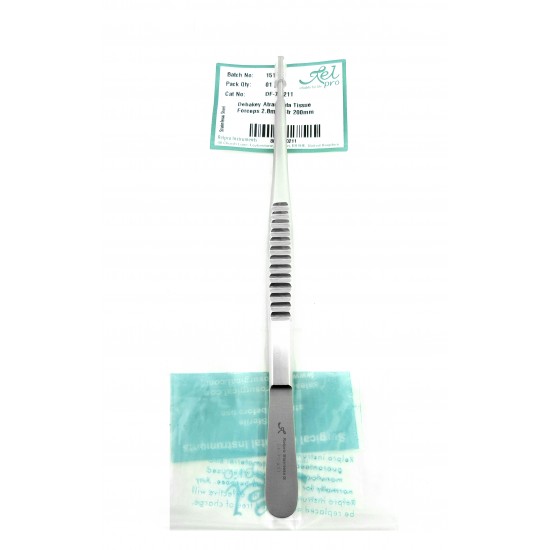 Debakey Atraumata Tissue Forceps 2.8 mm Straight 200 mm