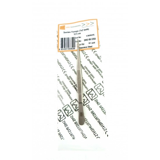 Semken Forceps (1x2 teeth) 12.5 cm