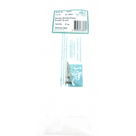 Debakey Bulldog Clamp Straight 35 mm