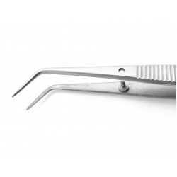 Delicate Dissecting Forceps Angled Tips 100 mm