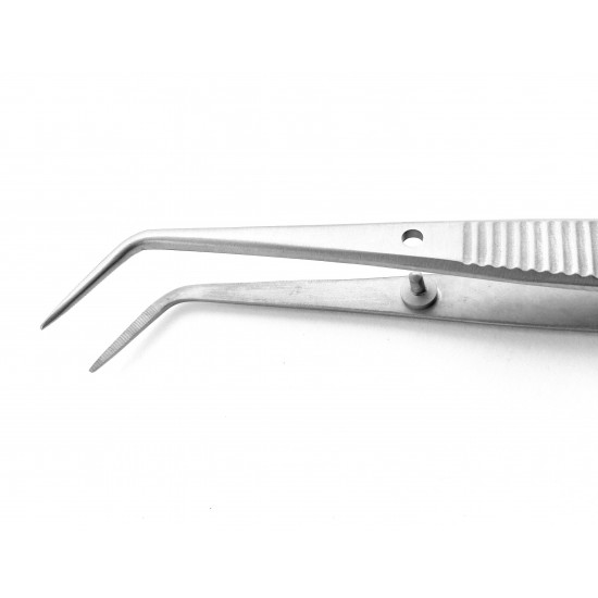 Delicate Dissecting Forceps Angled Tips 100 mm