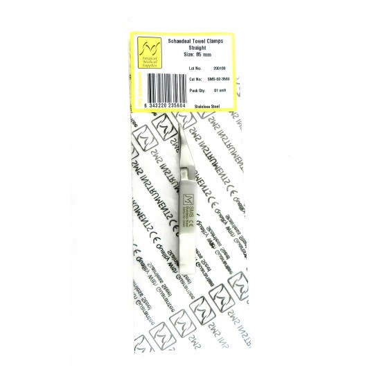 Schadeal Towel Forceps Straight 8.5 cm