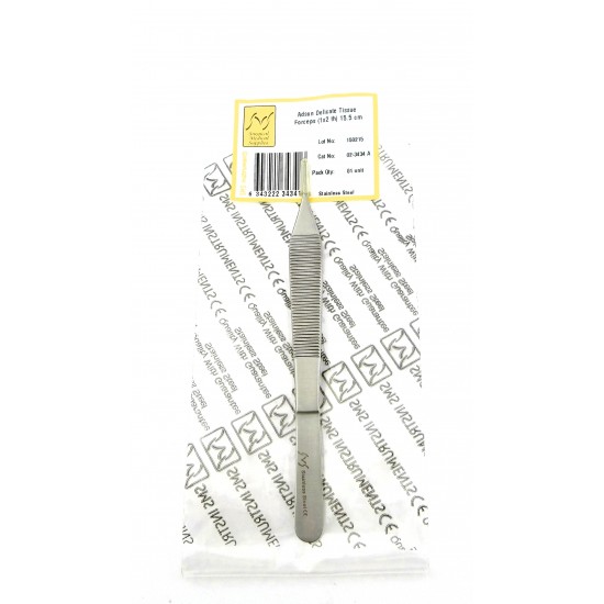 Adson Delicate Tissue Forceps 1x2 teeth 15.5 cm