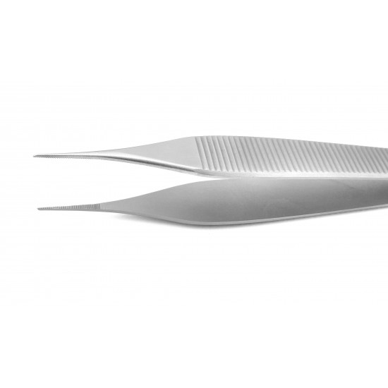 Micro Fine Adson Dissecting Forceps Straight Serrated 12 cm