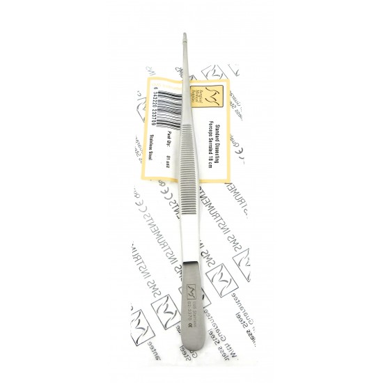 Standard Dissecting Forceps Serrated 18 cm