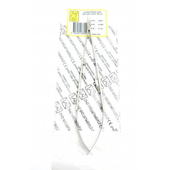 Jacobson Needle Holders With Catch Curved 185 mm