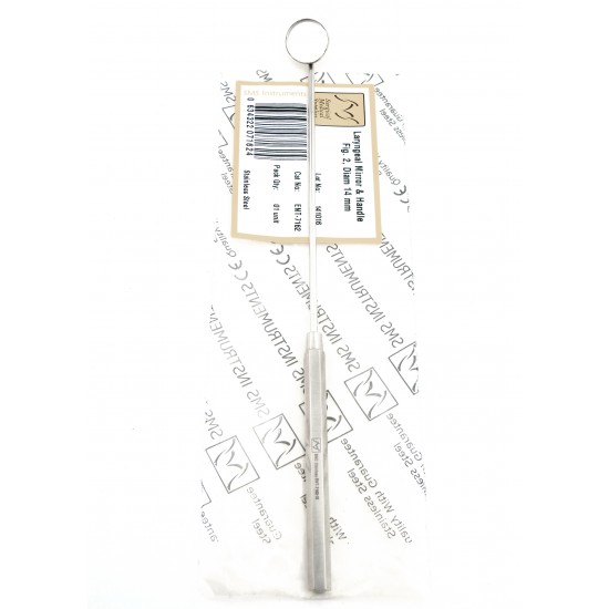 Laryngeal Mirror and Handle Figure 2 Diam 14 mm