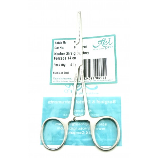 Kocher Artery Forceps Straight 14 cm