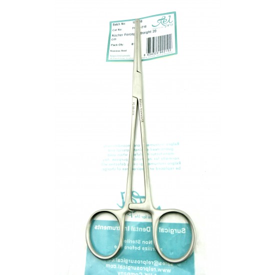 Kocher Haemostatic Forceps Straight 20 cm