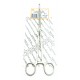 Foerster Ballenger Sponge Forceps Straight Serrated Jaws 24 cm
