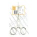 Kocher Haemostatic Forceps Curved (1x2 teeth) 14 cm