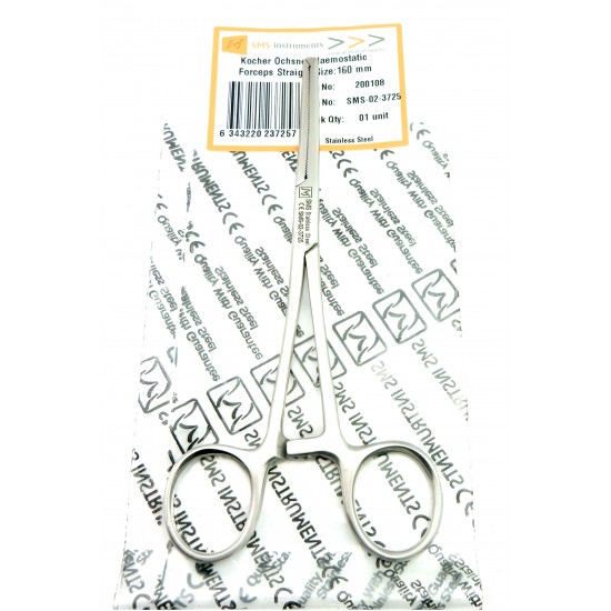 Kocher Ochsner Haemostatic Forceps Straight 16 cm Stainless Steel