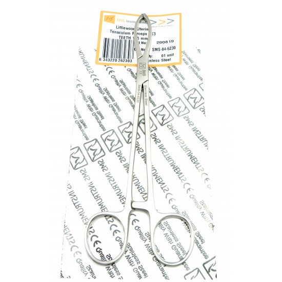 Littlewood Uterine Tenaculum Forceps 2X3 TEETH 185 mm