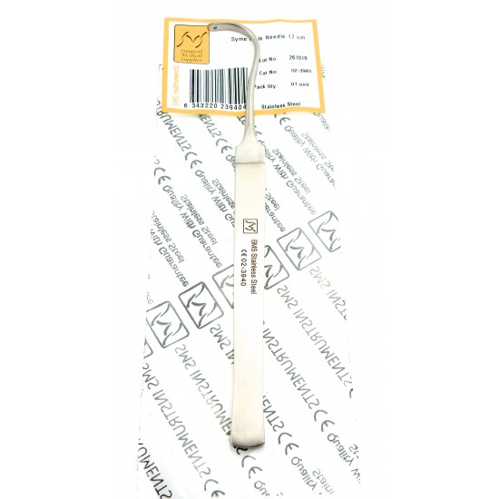 Symes Aneurysm Needle Flat Handle And Curved Laterally  170 mm