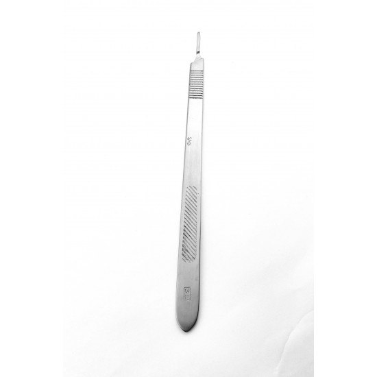 Scalpel Handle No. 3 L Straight Solid, Long 21.5 cm