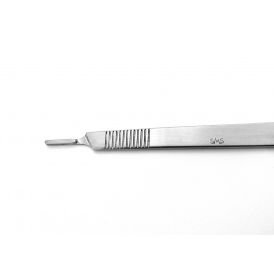 Scalpel Handle No. 3 L Straight Solid, Long 21.5 cm