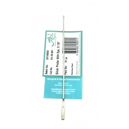 Silver Probe With Eye 5 1/8"