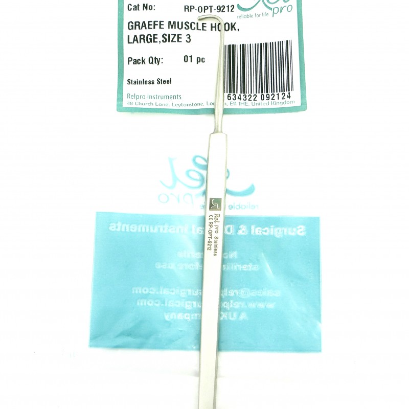 Graefe Strabismus Hooks Figure 3 Length 140 mm