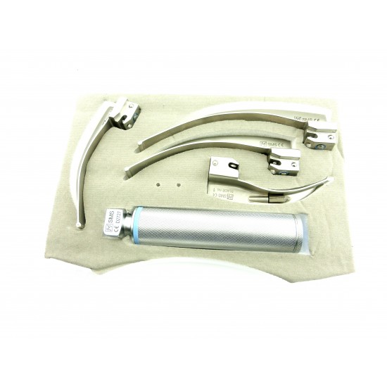Macintosh Conventional Laryngoscope Sets Set of 4 blades 1,2,3,4