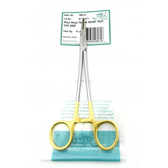 Mayo Hegar Needle Holder TC Tungsten Carbide 16 cm