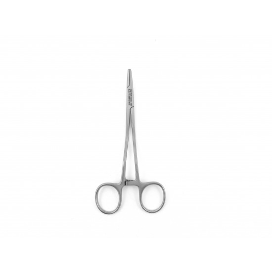 Kilner Needle Holder with Curved Shanks Serrated 14 cm