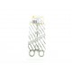 Mayo Hegar Needle Holder Cross Serrated Straight 18 cm
