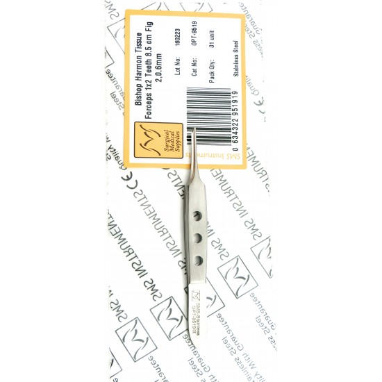 Bishop Harmon Tissue Forceps 1x2 Teeth 8.5 cm Figure 2