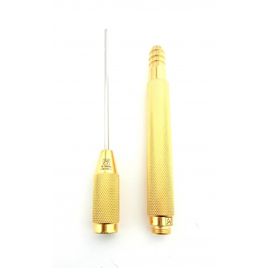 Diagonal Cannula with 3 holes and Threaded Fitting Connector 15 cm