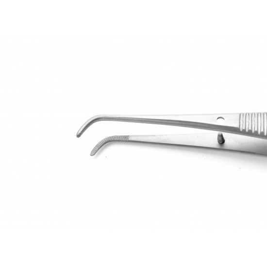 Eye Dressing Forceps strong curved 10 cm