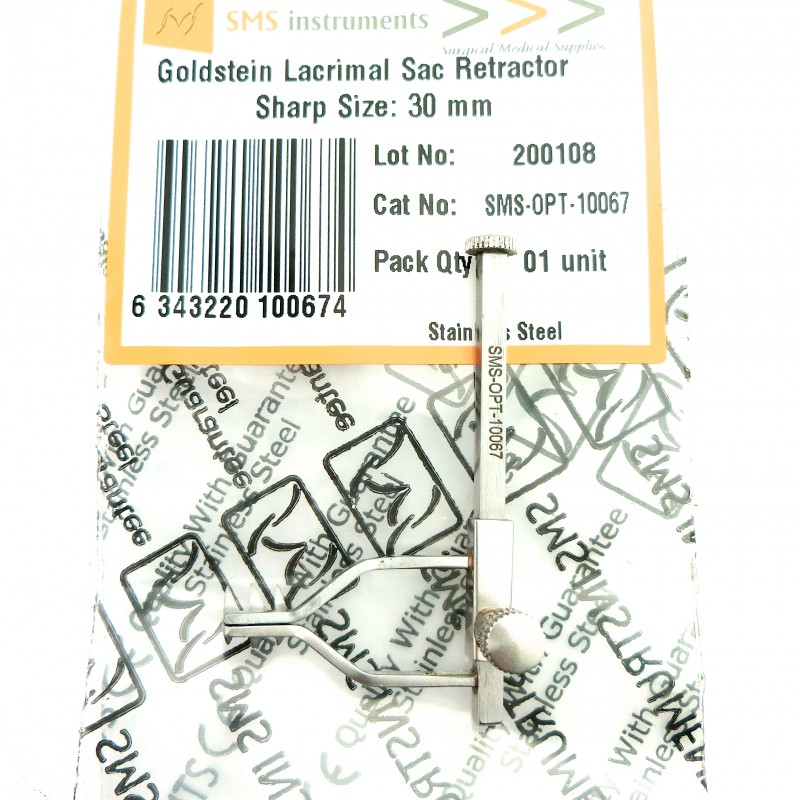 Goldstein Lacrimal Sac Eye Retractor Sharp 30 mm