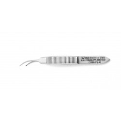 Iris Forceps 1x2 teeth Curved 6.5 cm Figure 2