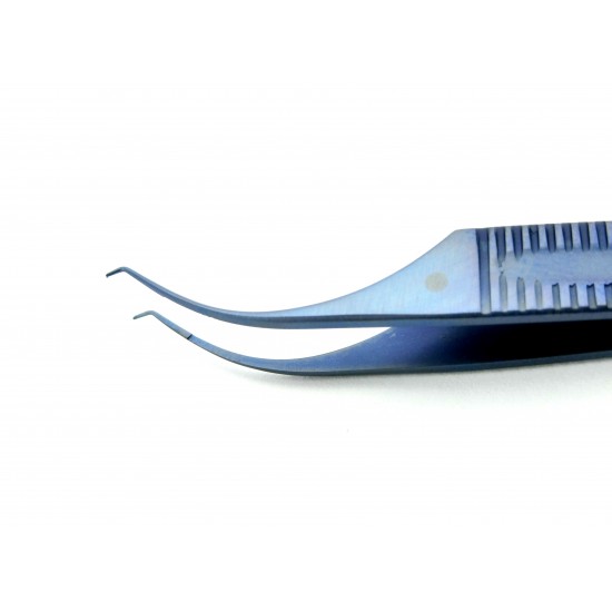 Suture Removing Forceps 1x1 teeth 77 mm Titanium