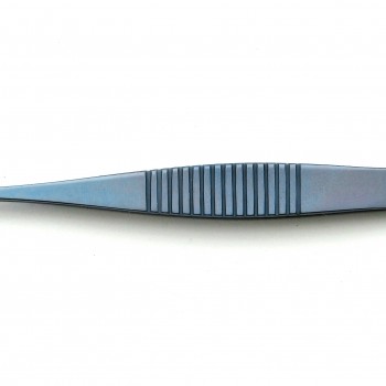 Troutman Rectus Forceps Angled 1x2 teeth Titanium 106 mm