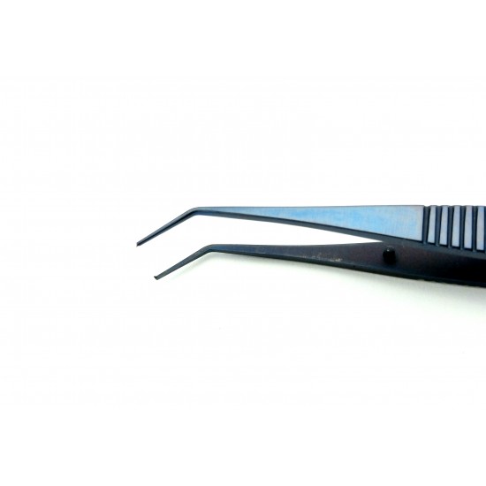  Troutman Rectus Forceps Angled 1x2 teeth Titanium 106 mm