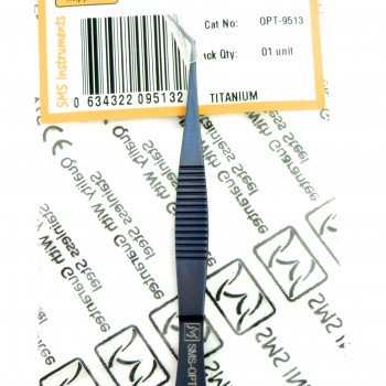  Troutman Rectus Forceps Angled 1x2 teeth Titanium 106 mm