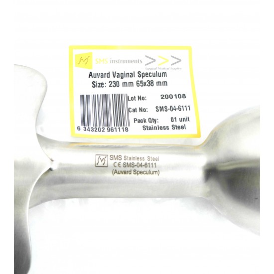 Auvard Vaginal Speculum 230 mm, (65x38mm)
