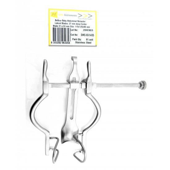 Balfour Baby Abdominal Retractor Lateral Blades 27 mm deep