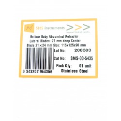 Balfour Baby Abdominal Retractor Lateral Blades 27 mm deep