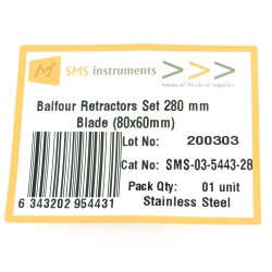 Balfour Retractors Set 280 mm Blade (80x60mm)
