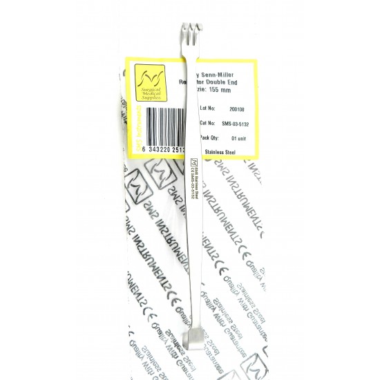 Senn Miller Retractor Double End Blunt Solid 155 mm