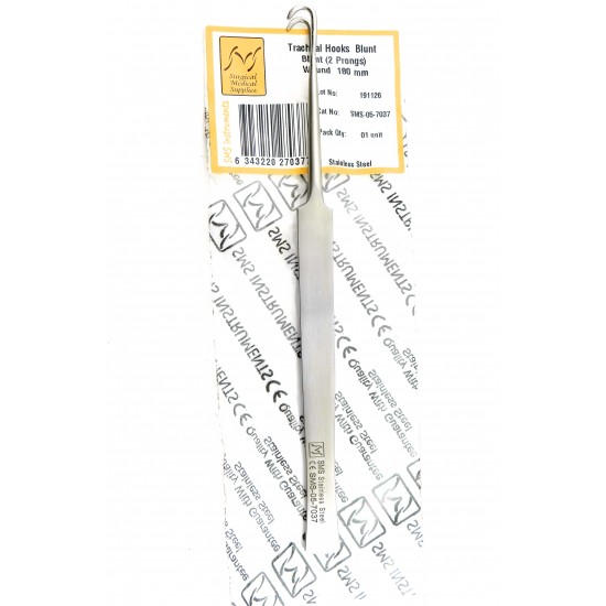 Tracheal Hooks Blunt 2 prongs wound 180 mm