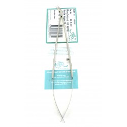 Micro Scissors Flat Spring Handle Angled 18 cm Stainless Steel