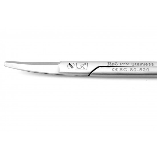 Schoemaker Enucleation Scissors Stainless Steel Angled 15 cm