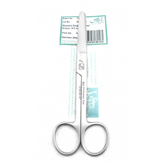 Standard Surgical Scissors Blunt Blunt Curved 18 cm