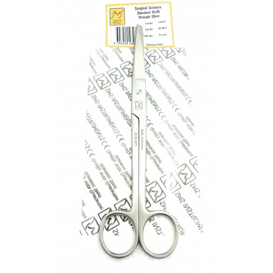 Standard Scissors Sharp Blunt Straight 20 cm