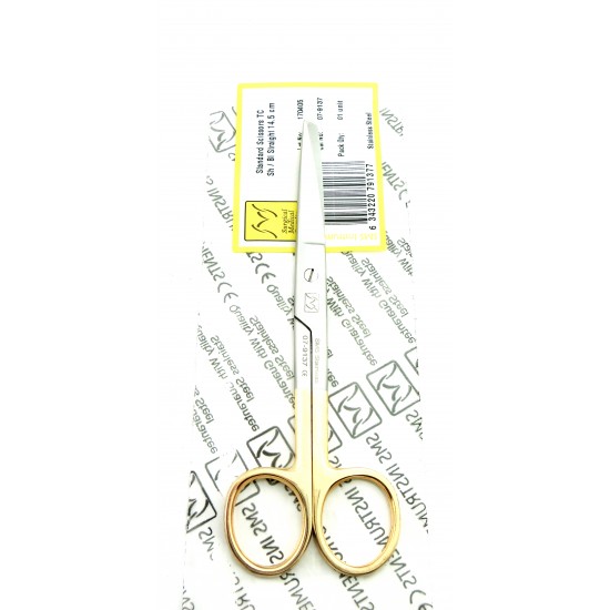 Standard Surgical Scissors Sharp Blunt Straight Tungsten Carbide 14.5 cm TC