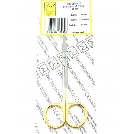 Iris Scissors Curved 12 cm G Ring Handle