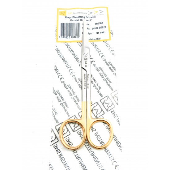 Mayo Dissecting Scissors Curved Tungsten Carbide 15.5 cm TC